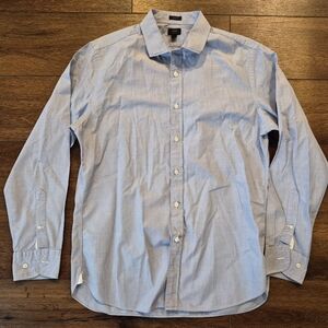 J. Crew Ludlow Cotton Button-Down Dress Shirt Sz L Light Blue